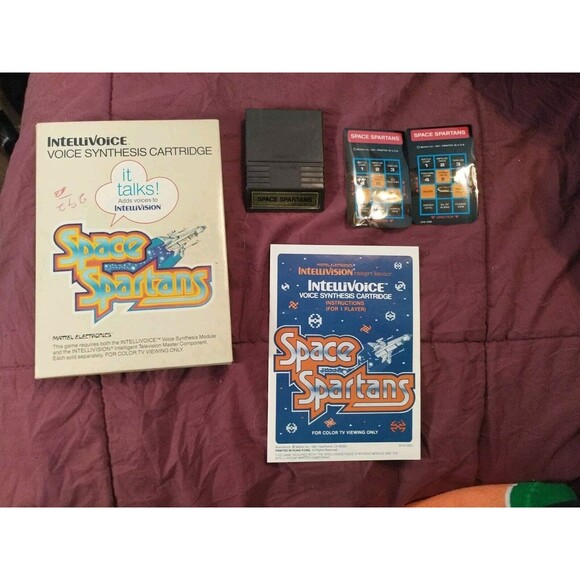 Space Spartans (Intellivision, 1981) Complete in Box w/ Manual & Overlays TESTED - Picture 1 of 8